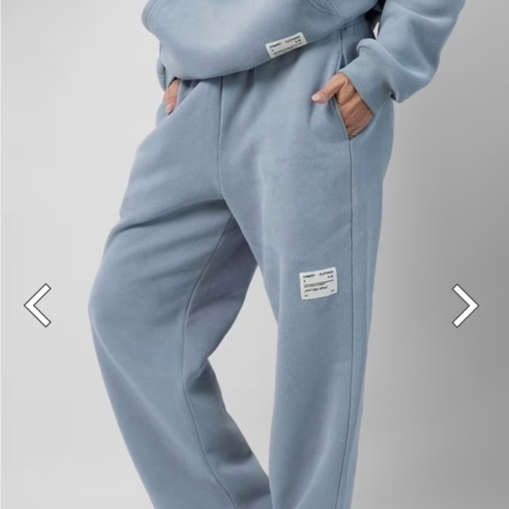 Comfrt Affirmation Collection Sweatpants Loungepants Slate Fleece Pants